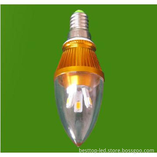 High Quality LED 3W Candle Lamp,used for indoor lighting